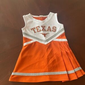 University of Texas (UT) baby girl’s Cheerleader Dress, Sz 12 mos